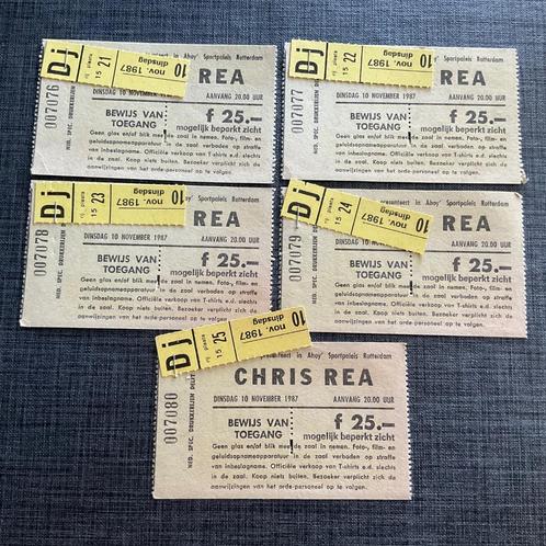 Oude Concert Kaartjes CHRIS REA 10 November 1987, Tickets en Kaartjes, Concerten | Pop, November
