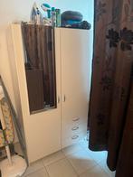 Kledingkast met 2 deuren en 3 lades, Ophalen, Gebruikt, 50 tot 100 cm, Met lade(s)