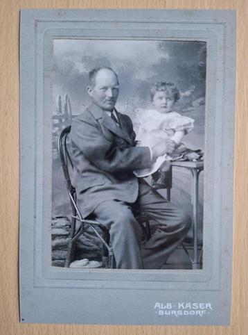 foto met opa en kleinkind uit 1900 beschikbaar voor biedingen