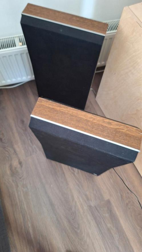 Beavox P45 Speakers Bang & Olufsen

Retro Audio, Audio, Tv en Foto, Luidsprekers, Gebruikt, Front, Rear of Stereo speakers, Overige merken