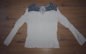 Witte Longsleeve Miss Etam (L) beschikbaar voor biedingen