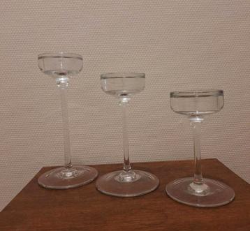 Vintage Ikea Blomster glazen kandelaren kaarsenhouders beschikbaar voor biedingen