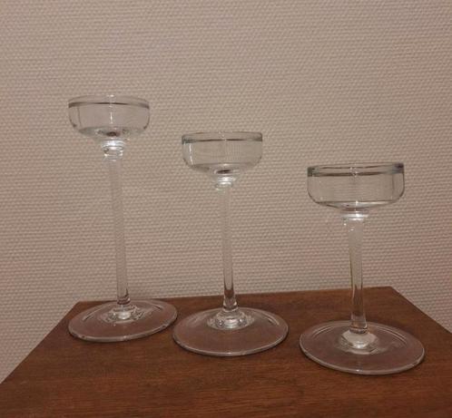 Vintage Ikea Blomster glazen kandelaren kaarsenhouders, Huis en Inrichting, Woonaccessoires | Kandelaars en Kaarsen, Zo goed als nieuw