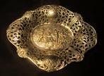 Antiek zilver schaaltje met engeltjes, cupido's, putti, Antiek en Kunst, Verzenden, Zilver