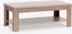 Salontafel 60x120 licht eiken, Ophalen, Gebruikt, 100 tot 150 cm, 50 tot 100 cm