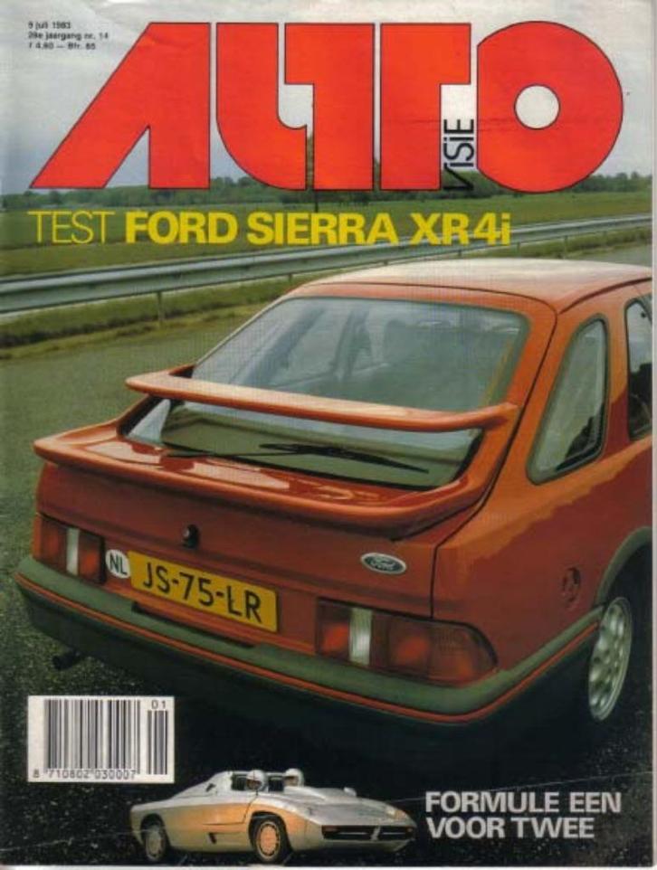 Autovisie 14 1983 : Ford Sierra XR4i - Audi 200 Turbo - Fiat, Boeken, Auto's | Folders en Tijdschriften, Gelezen, Algemeen, Ophalen of Verzenden