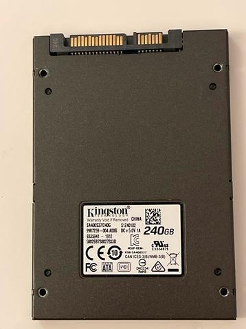 Kingston 240GB SSD - SATA - Zo goed als nieuw! beschikbaar voor biedingen