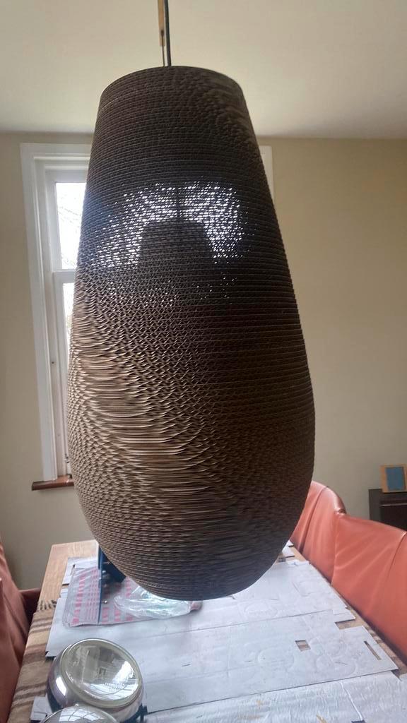 2x Graypants drop 26 scraplight naturel, Huis en Inrichting, Lampen | Lampenkappen, Zo goed als nieuw, Rond, Zwart, Ophalen