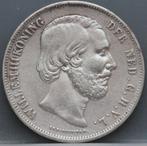 Zilveren rijksdaalder 1852 - 2 1/2 gulden 1852 Willem 3, Koning Willem III, Verzenden, Zilver, Losse munt