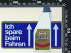 Sticker: Texaco - Havoline - Ich spare beim fahren, Auto of Motor, Ophalen of Verzenden, Zo goed als nieuw