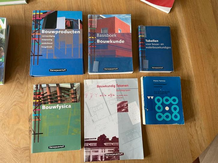 Bouwkunde Boeken Pakket - Diverse Onderwerpen, Boeken, Techniek, Gelezen, Bouwkunde, Ophalen of Verzenden