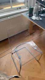 2x ikea toby stoelen doorzichtig, Ophalen, Zo goed als nieuw, Zwart