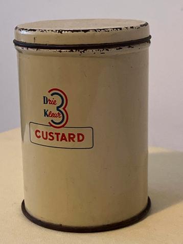 Vintage Drie Kleur Custard Blikje beschikbaar voor biedingen