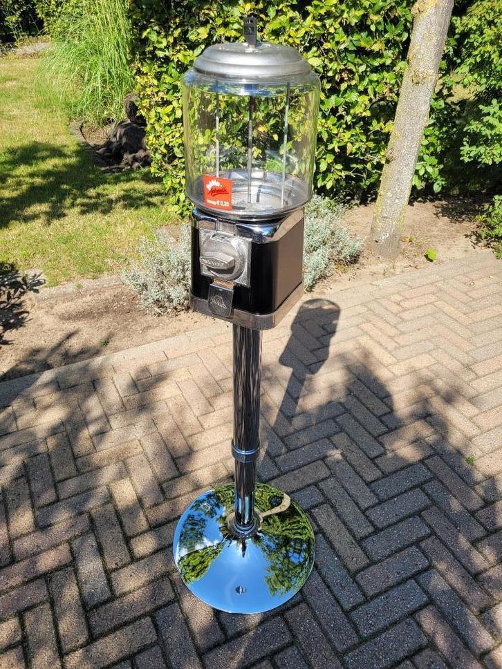 BEAVER pinda kauwgomballen automaat op poot sixties fifties, Verzamelen, Automaten | Overige, Zo goed als nieuw, Ophalen