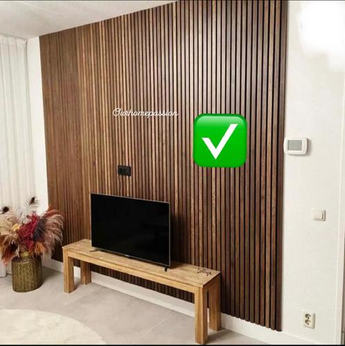 Akoestische wandpaneel woodpanel 280x60cm walnoot UITVERKOOP, Huis en Inrichting, Woonaccessoires | Wanddecoraties, Nieuw, Ophalen