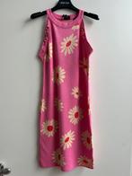 DENNY ROSE knitwear jurk roze met bloemen mt M en L