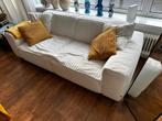 MOET WEG! Furninova bank - Wit met kussens en dekens, Ophalen, Driepersoons, 75 tot 100 cm, Zo goed als nieuw