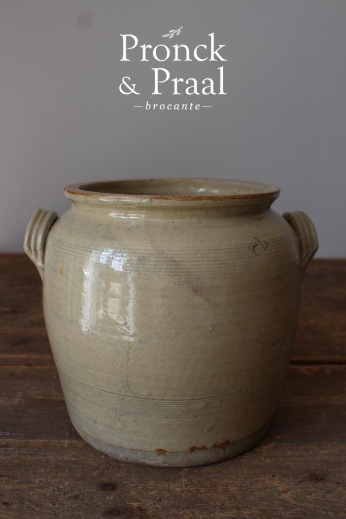 Oude Franse brocante grespot Nr.5 *Pronck & Praal*, Antiek en Kunst, Curiosa en Brocante, Ophalen of Verzenden