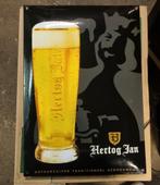 Hertog Jan reclamebord van emaille, Ophalen of Verzenden, Gebruikt, Reclamebord, Plaat of Schild, Hertog Jan