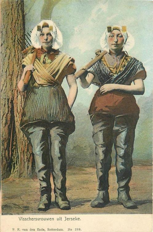 (701-123-017) Yerseke Visschersvrouwen, Verzamelen, Ansichtkaarten | Nederland, Zeeland, Verzenden