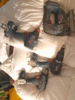 3x Accuboormachine + Decoupeerzaag (Zonder Accu's), Doe-het-zelf en Verbouw, Gereedschap | Boormachines, Gebruikt, Variabele snelheid