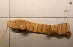 Vintage blank houten trek-Teckel - rond 1960, Ophalen of Verzenden
