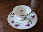 Limoges theekopje met schotel uit 1933, Ophalen of Verzenden, Zo goed als nieuw, Porselein, Kop en/of schotel