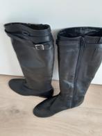 Zwarte leren laarsen, Ophalen of Verzenden, Gedragen, Zwart