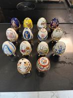 Verzameling van 12 Porseleinen Ei-Sieraden Doosjes, Ophalen of Verzenden