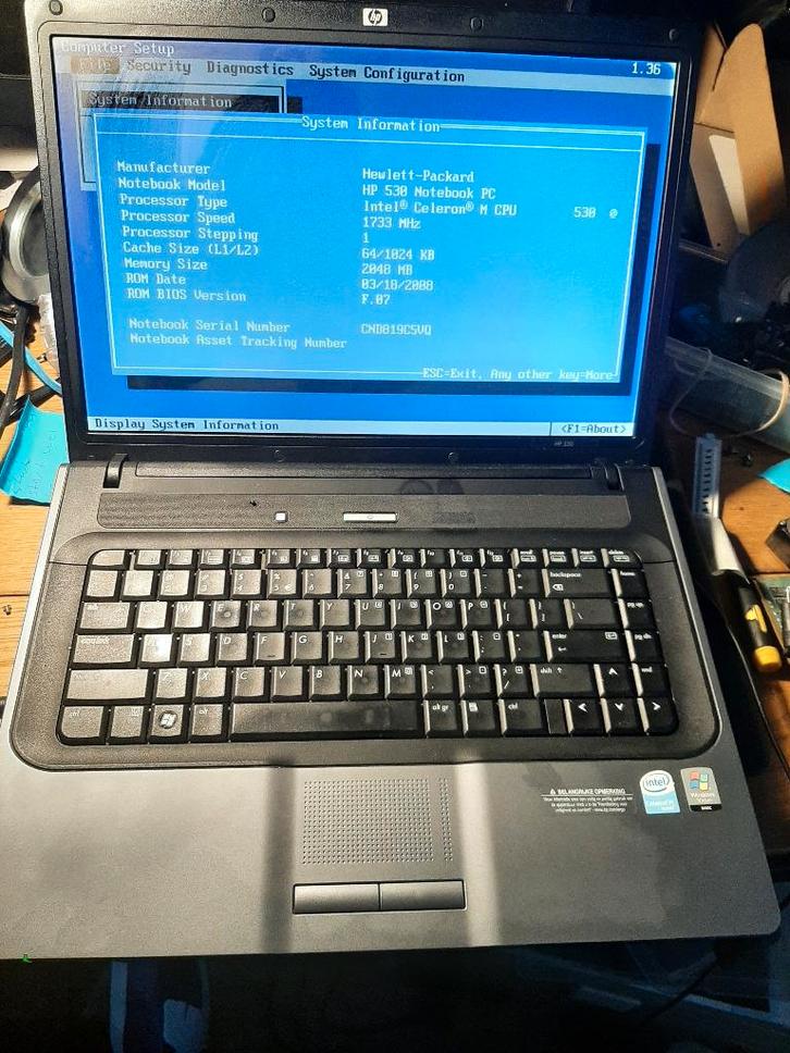 Vintage laptop hp, Computers en Software, Vintage Computers, Ophalen