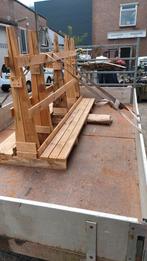 Houten glasbok, Ophalen of Verzenden, Zo goed als nieuw, Overige houtsoorten, Minder dan 200 cm