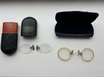 Antieke pince-nez brilletjes, Ophalen of Verzenden, Gebruikt, Bril, Overige merken