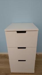 NORDLI Ladekast 3 lades, wit, 40x76 cm (nieuw € 119), Ophalen, 50 tot 100 cm, Zo goed als nieuw, 3 of 4 laden