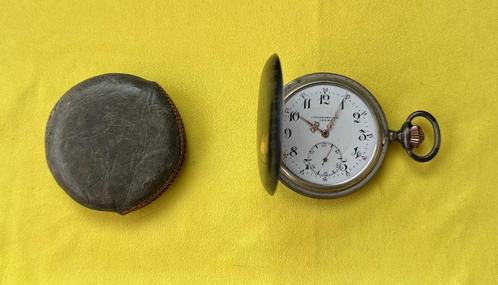 Antiek IAXA zakhorloge 1905, Sieraden, Tassen en Uiterlijk, Horloges | Antiek, Zakhorloge, Overige merken, Zilver, 1900 tot 1930