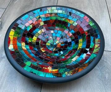 Decoratieve mozaiek schaal fruitschaal beschikbaar voor biedingen