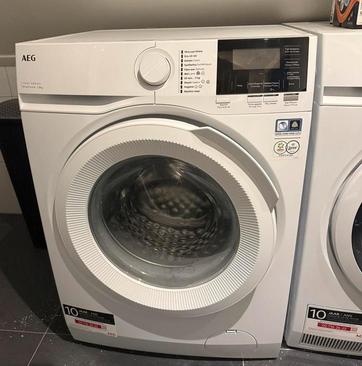 Wasmachine AEG ProSteam 7000 serie, Witgoed en Apparatuur, Wasmachines, Zo goed als nieuw, Voorlader, 8 tot 10 kg, 85 tot 90 cm