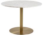 Ronde marmeren eettafel - 105cm, Ophalen, Gebruikt, 100 tot 150 cm, Rond