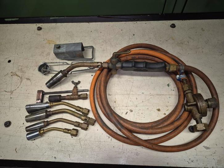 Kayser brander set met slang en reduceer toestel, Doe-het-zelf en Verbouw, Gereedschap | Handgereedschap, Gebruikt, Ophalen