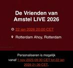 8 3e rang zitplaats Tickets Vrienden Amstel Live 22 Jan 2026, Tickets en Kaartjes, Drie personen of meer, Januari