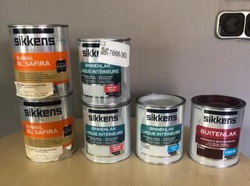6 blikken Sikkens verf, nieuw beschikbaar voor biedingen