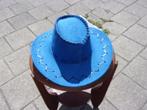 cowboy hoed blauw, Kleding | Heren, Hoeden en Petten, Ophalen of Verzenden, Nieuw, Hoed