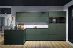 Design keuken easytouch mineraalgroen, Ophalen, Hoekkeuken, Graniet of Steen, Zo goed als nieuw