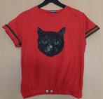 Apart katoenen t-shirt met zwarte kat maat 38/40., Maat 38/40 (M), Ophalen of Verzenden, Zo goed als nieuw, Korte mouw
