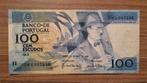 Bankbiljet Portugal 100 Escudos, Postzegels en Munten, Bankbiljetten | Europa | Niet-Eurobiljetten, Los biljet, Ophalen of Verzenden