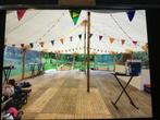 Feestelijke stoffen vlaggetjes. Festival, feest en camping., Tickets en Kaartjes