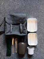 Vintage Veldfles Set Compleet - Camping, Re-enactment, Ophalen, Landmacht, Nederland, Overige typen