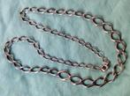 Zilveren ketting met groter wordende schakels., Ophalen of Verzenden, Zo goed als nieuw, Zilver, Zilver