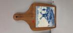 Delfts blauw tegeltje / kaasplank met messenhouder, Antiek en Kunst, Ophalen of Verzenden