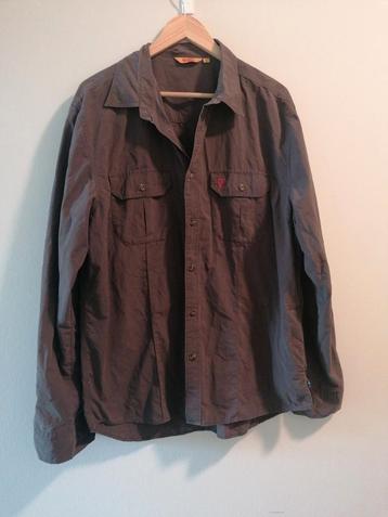 Bruine Fjällräven outdoor overhemd maat XL.  beschikbaar voor biedingen