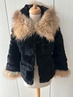 Fox coat, Kleding | Dames, Jassen | Winter, Ophalen of Verzenden, Zo goed als nieuw, Maat 34 (XS) of kleiner, Zwart